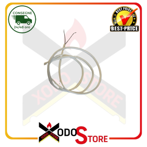 Sonda NTC 1K - 200°C  con cavo da 100cm e flangia per stufe a pellet ( RIF.8008)