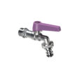 Chrome-plated ball valve with lever BEL-FER RUB/028
