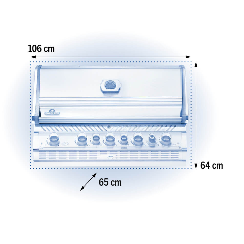 NAPOLEON Prestige Pro™ 665 RB Built-in Gas Barbecue - Image 7