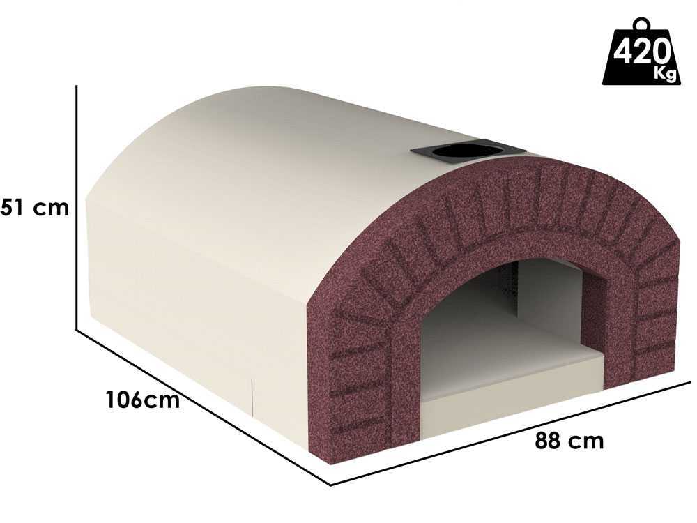 Prefabricated wood-fired pizza oven VZ LINE model CAPRI FORNO - Image 2