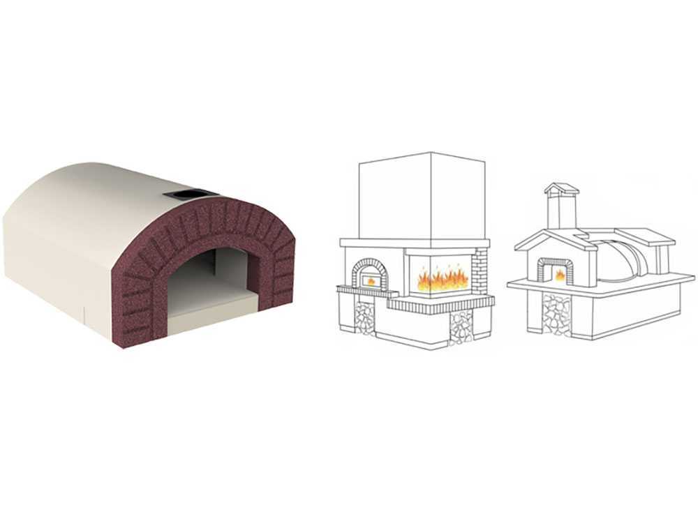 Prefabricated wood-fired pizza oven VZ LINE model CAPRI FORNO - Image 3