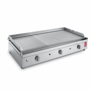 Piastra plancha PLANET CHEF 80 LISCIA RIGATA INOX