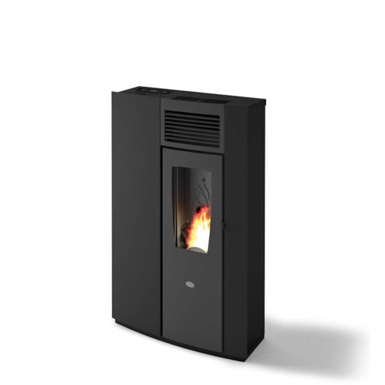 EVA CALOR slim narrow pellet stove model PERLA 7.5 kW