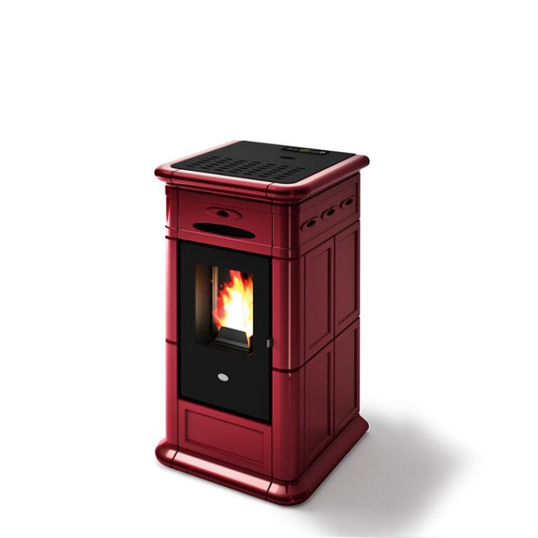 Pellet stove 9.5 kW in majolica EVA CALOR model ALINA