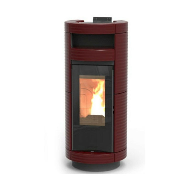 Pellet stove THERMOROSSI DORICA SUPREME PAIR 13 red majolica