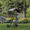 DIELLE GENIAL trolley oven with double burner gas wood