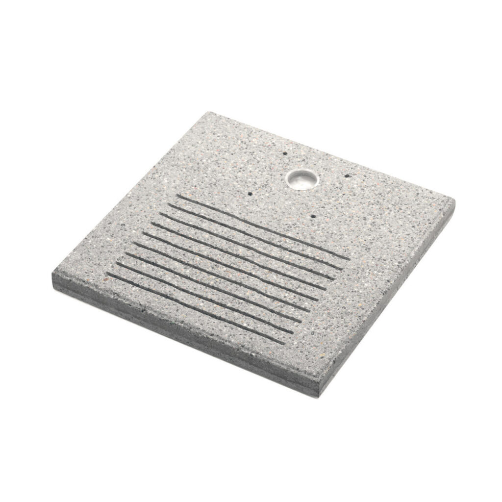 Base fontana in cemento 40×40 ATTACCO GRANDE – BEL FER 42/BSE/7 PRONTA CONSEGNA grigio