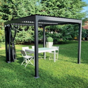 FORMA aluminium garden pergola model OASIS Bioclimatic 3x3 or 4x3