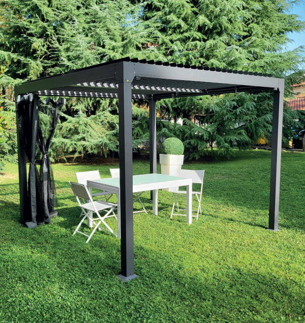 FORMA aluminium garden pergola model OASIS Bioclimatic 3x3 or 4x3