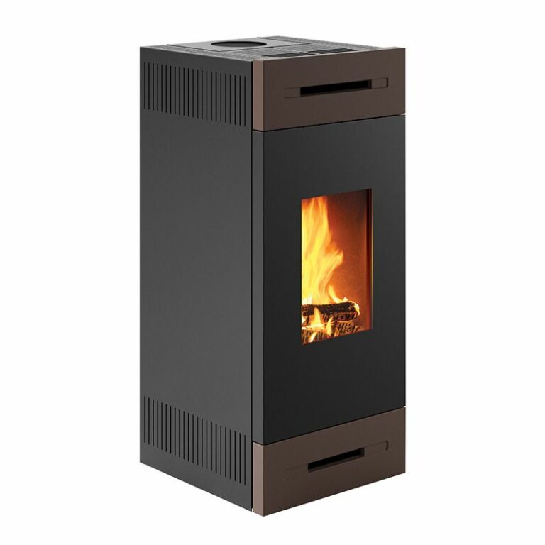 Wood-burning boiler stove MONTEGRAPPA MLW22V with TILE M coating