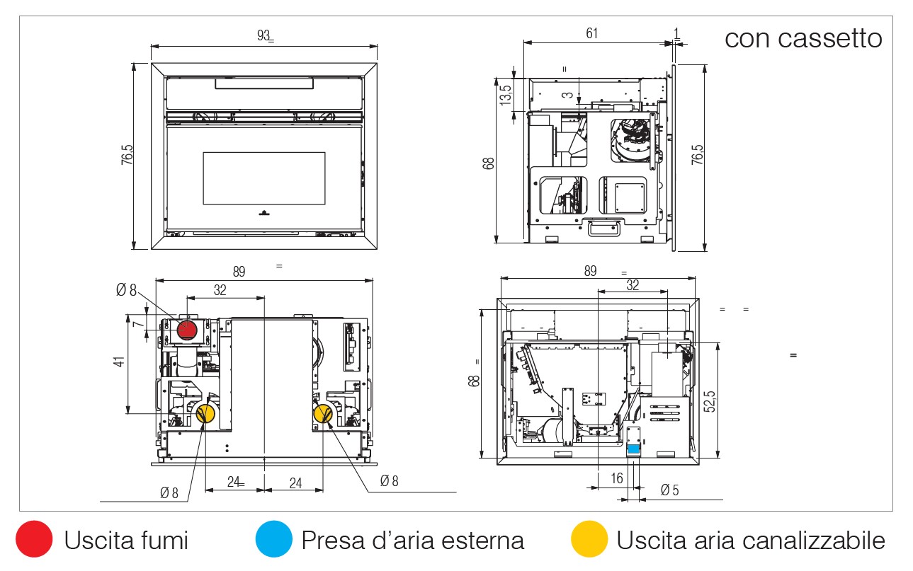 Inserto pellet 5 Stelle EDILKAMIN PELLKAMIN 12 ++ EVO 2 - immagine 4