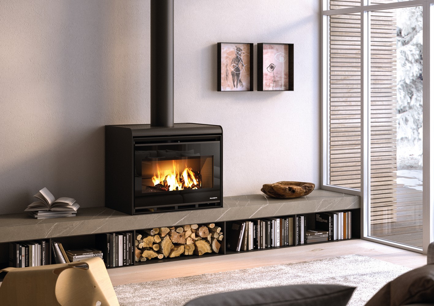 5 Star Wood Stove PALAZZETTI ASIA 70 - 80 - Image 2
