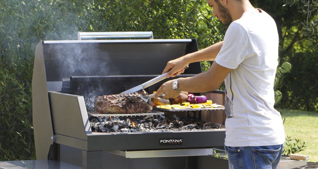 Wood-burning barbecue FONTANA FORNI MEDITERRANEO 80x40 cm - Image 4