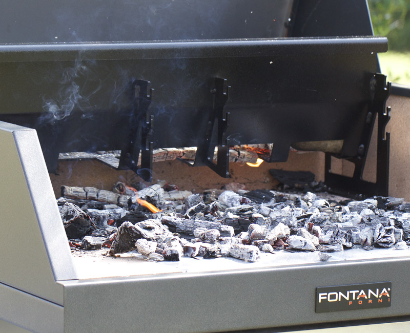 Wood-burning barbecue FONTANA FORNI MEDITERRANEO 80x40 cm - Image 2