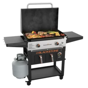 Barbecue Piastra BLACKSTONE PLANCHA a gas 28” con Cappa e Friggitrici Aria