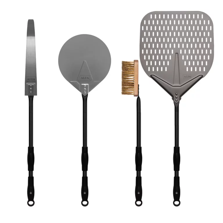 ALFA FORNI Large 4-Piece Oven Shovel Set