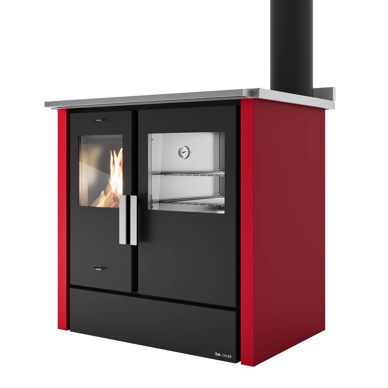 Cucina a legna economica con forno EVA CALOR modello ELVIRA - ELVIRA ECO