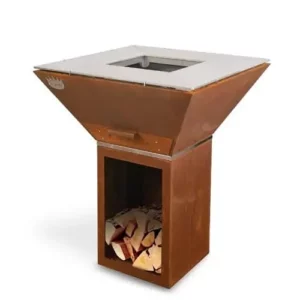 CLEMENTI wood-burning barbecue model COLORADO 80 x 80 cm