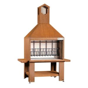 Double-sided outdoor barbecue VULCANO model VCKTC 1160 corten