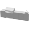 Kitchen Outdoor stainless steel wall island VITTINOX GOLA 04