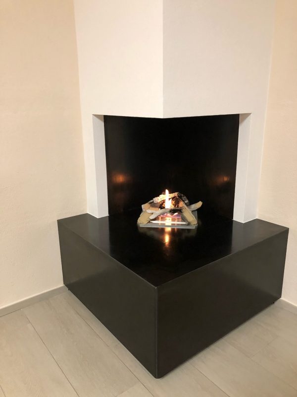 Caminetto a Bioetanolo MAISON FIRE modello BRUCIATORE QUADRATO