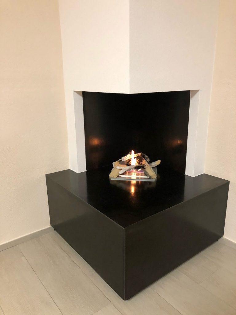 Caminetto a Bioetanolo MAISON FIRE modello BRUCIATORE QUADRATO