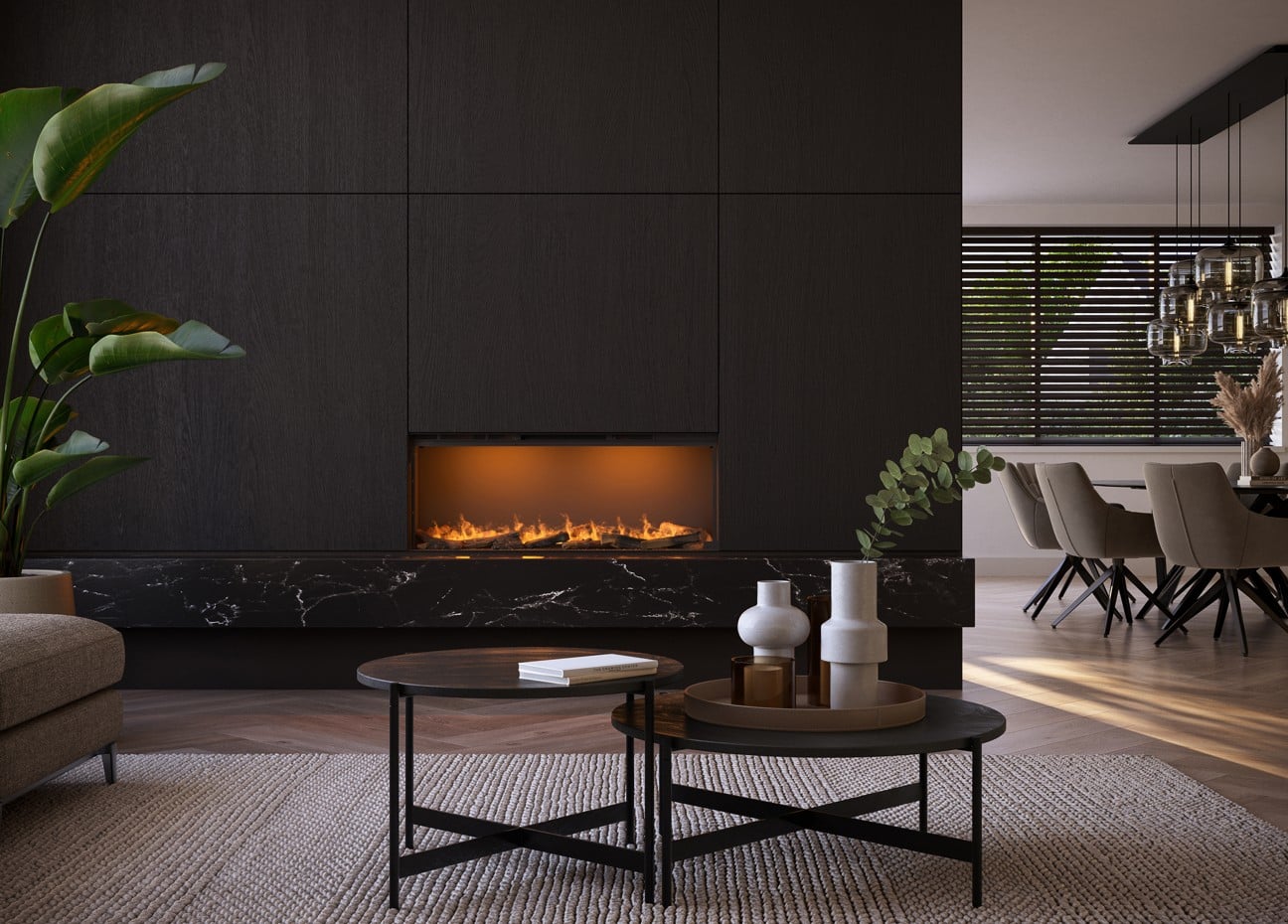 MAISON FIRE electric fireplace model ELECHARME SLIM 1200-450 - Image 3