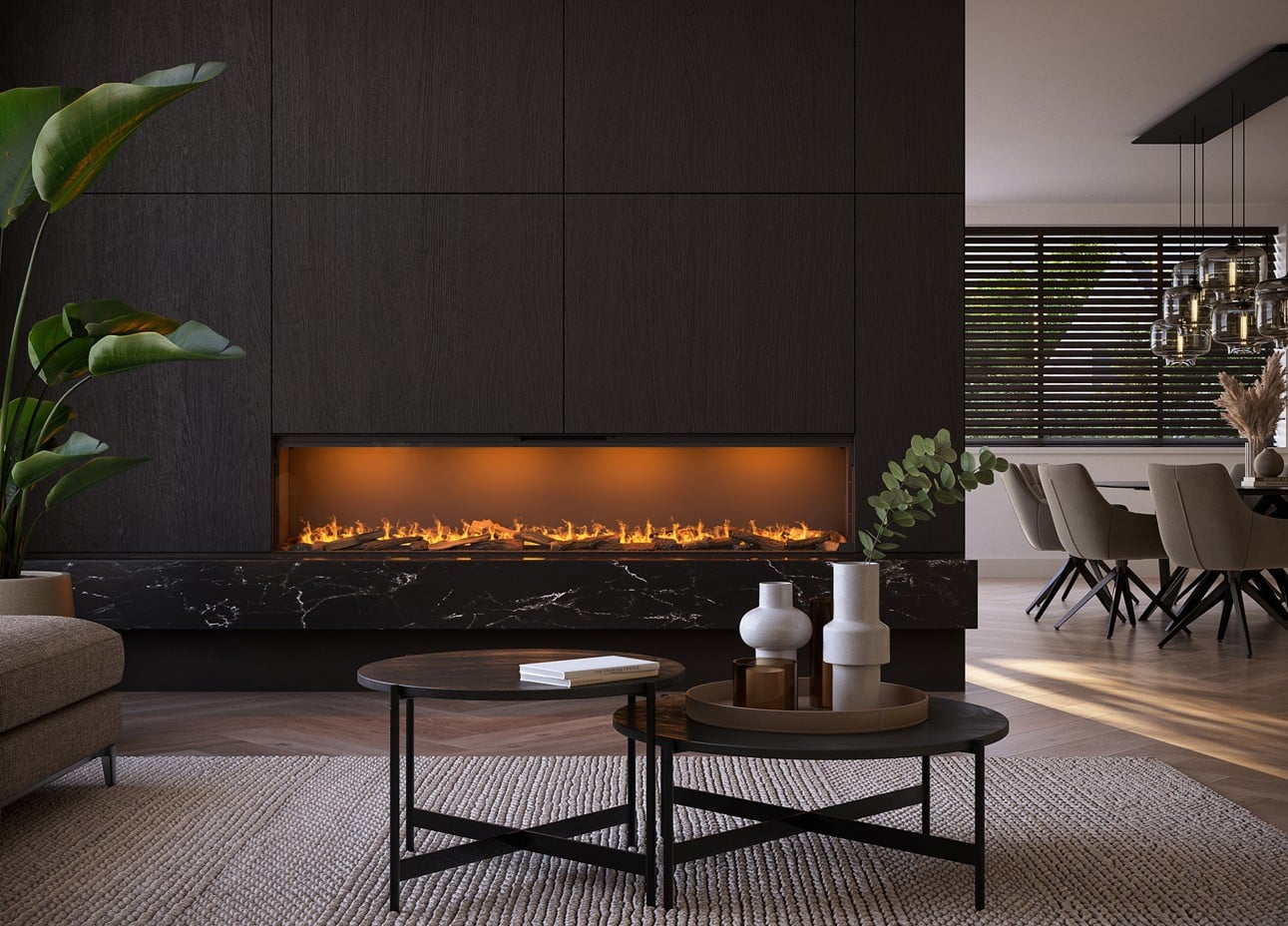 MAISON FIRE electric fireplace model ELECHARME SLIM 2200-450