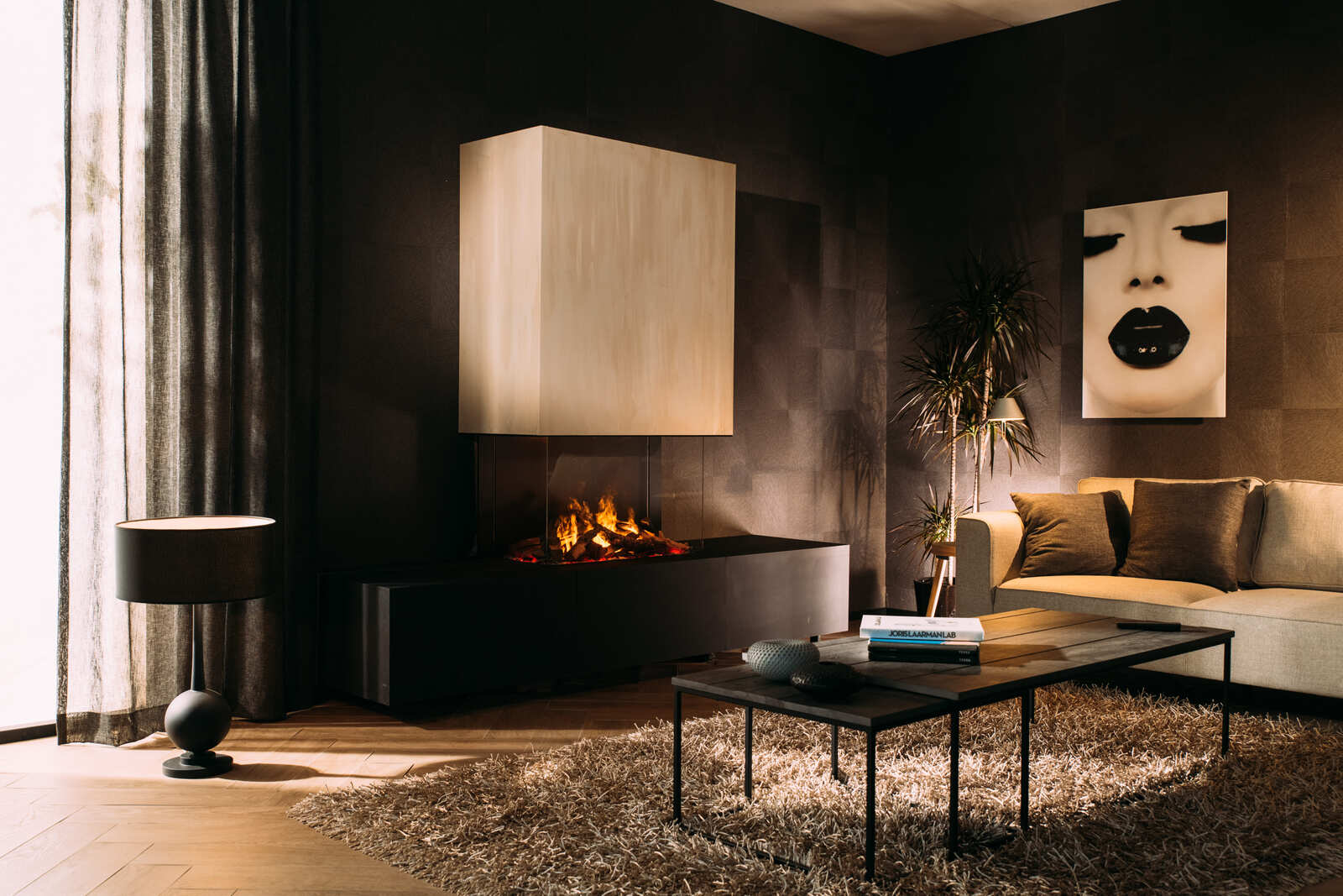 Caminetto elettrico MAISON FIRE modello ELECHARME TRIFACCIALE 800-500 - immagine 5