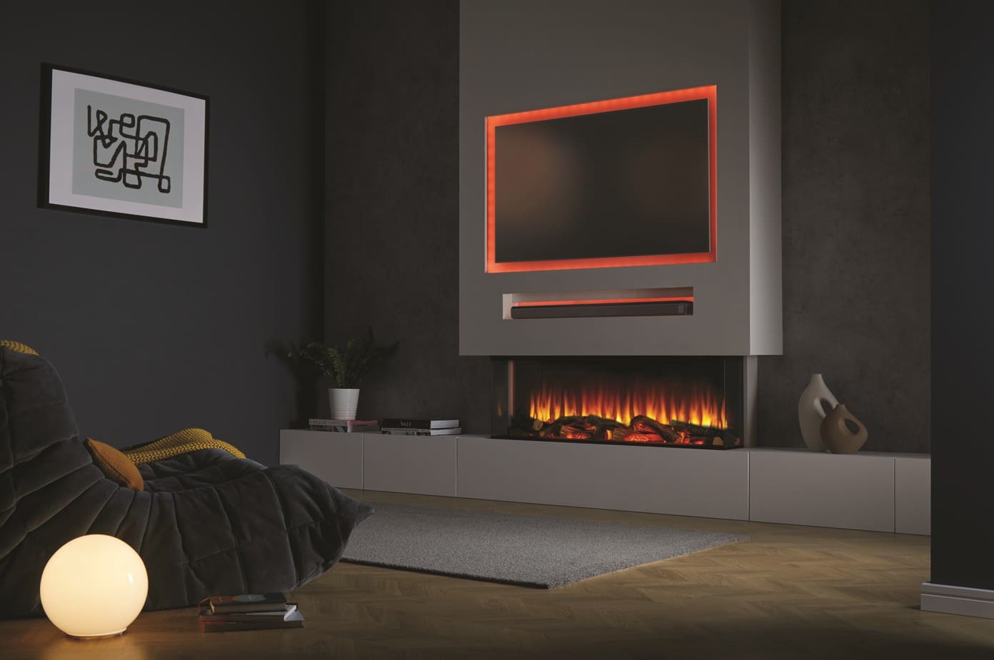 MAISON FIRE electric fireplace model LEPIAKI 125 - Image 2