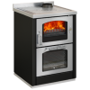 Cucina a legna con forno DE MANINCOR modello D6 MAXI NERA