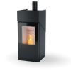 Stufa policombustibile pellet - legna DIELLE modello PONENTE HYBRID 50 - 80