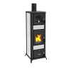 Stufa a legna LINCAR modello ALICE 490 AZ CON FORNO