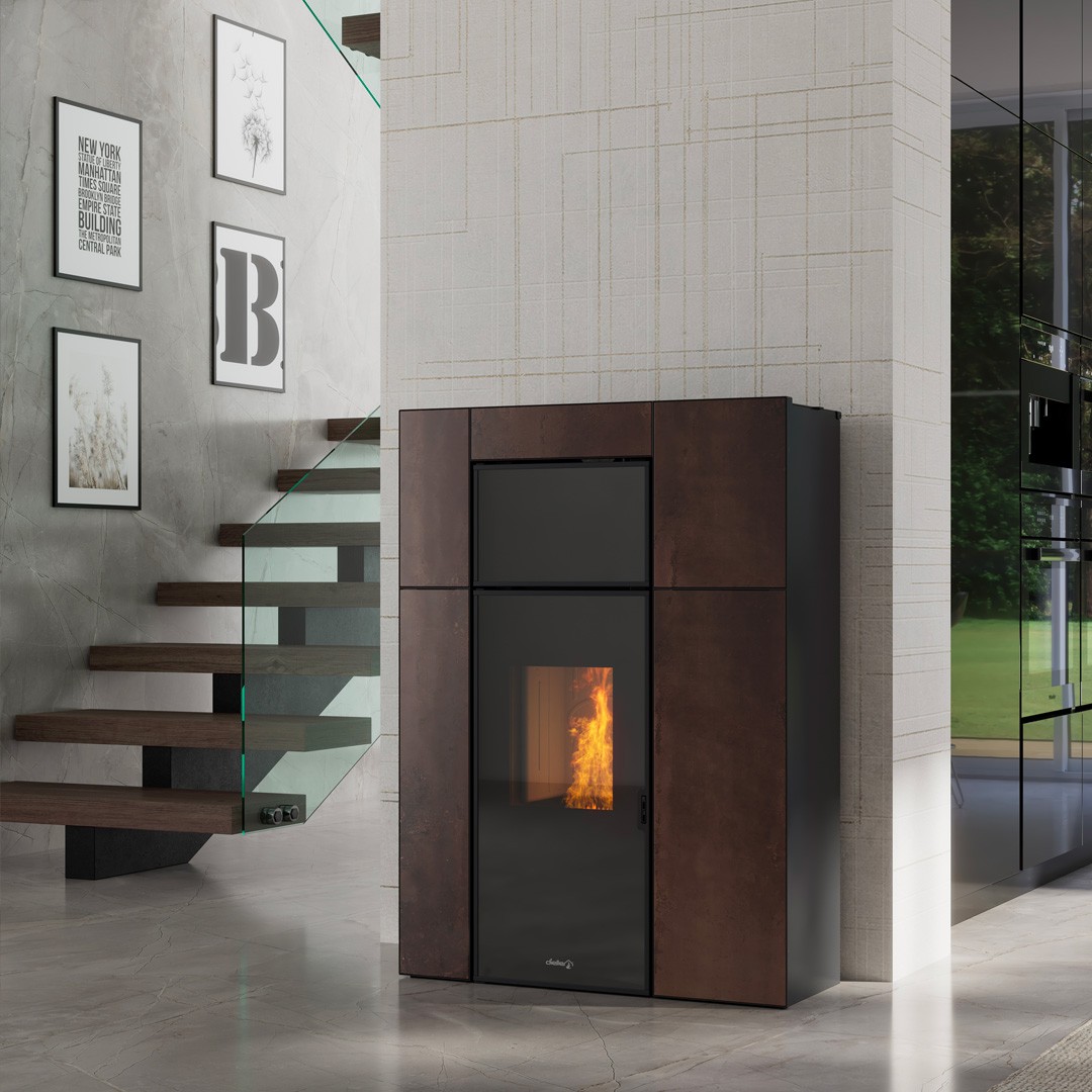 Termostufa a pellet DIELLE modello GARBIN IDRO 20 - 35 - immagine 2