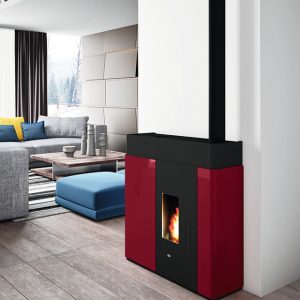 Termostufa a pellet EVA CALOR modello HYDRO SLIM 16 kW