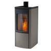 DIELLE hermetic pellet stove model BOREA HYBRID 80