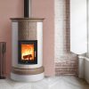 CERAMPIÙ majolica wood-burning stove model DOLOMIA 4 COURSES