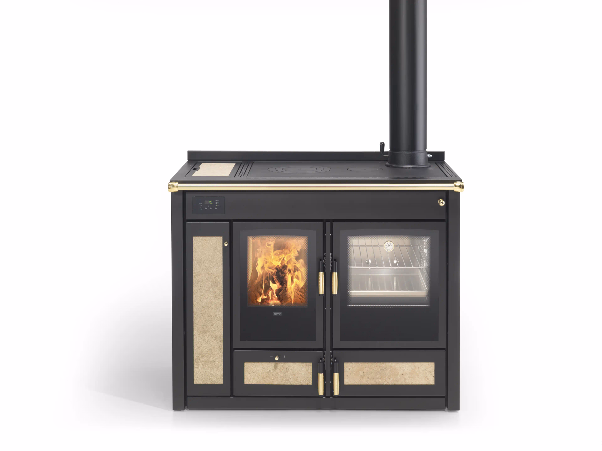 KLOVER wood-burning stove ALTEA COUNTRY model - Image 2