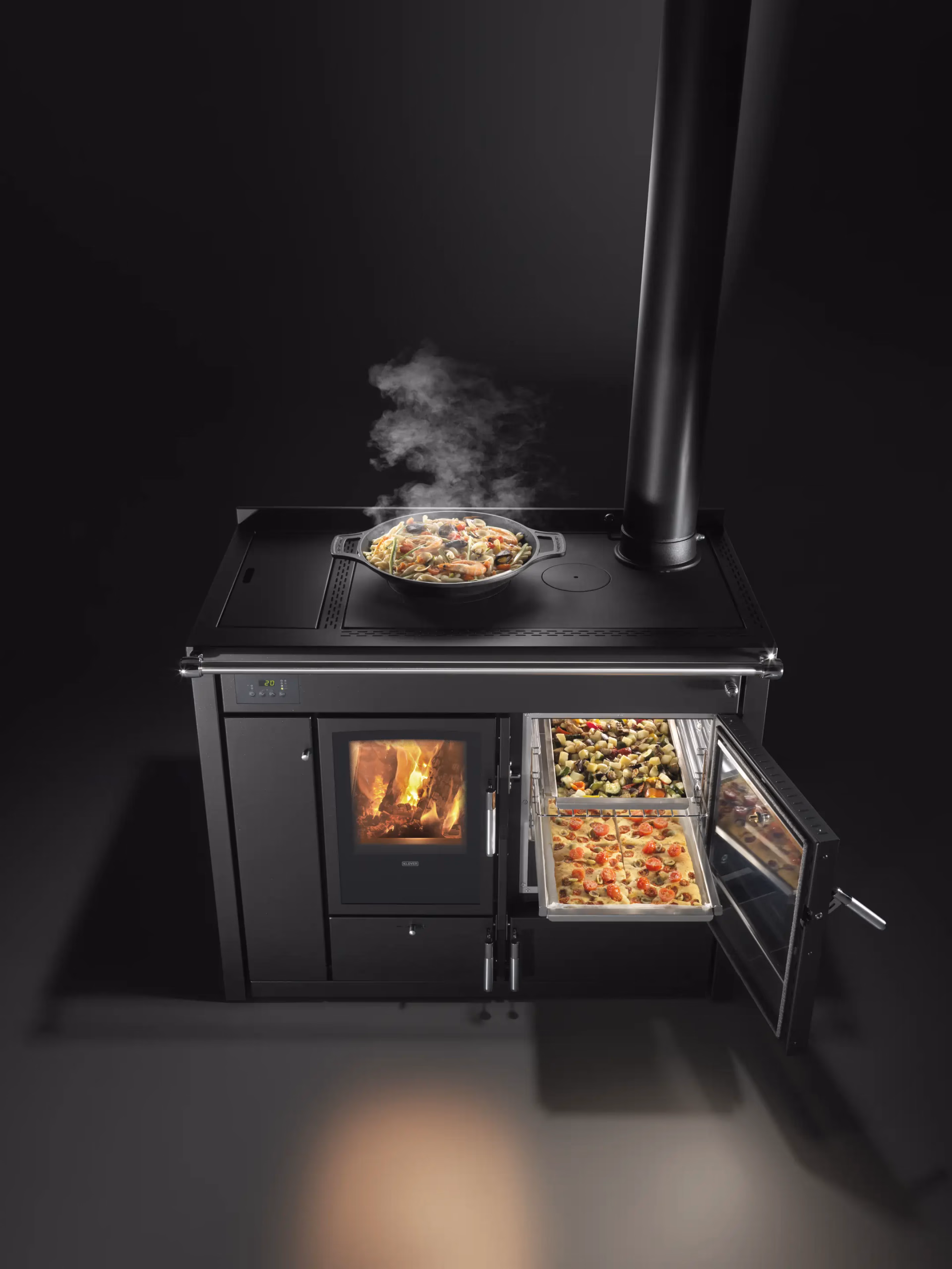 Termocucina a legna KLOVER modello ALTEA 16,3 kW - immagine 7