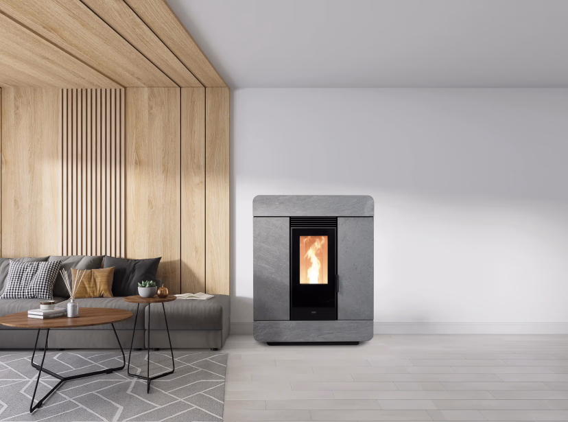 KLOVER pellet stove model DIVA TOTAL STONE - Image 2