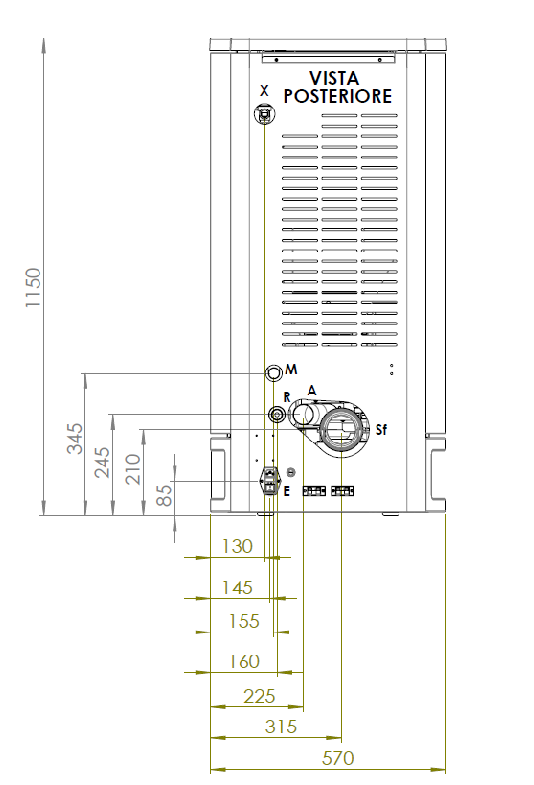 Termostufa a pellet KLOVER modello STYLE 19 PLUS 22,6 kW - immagine 8