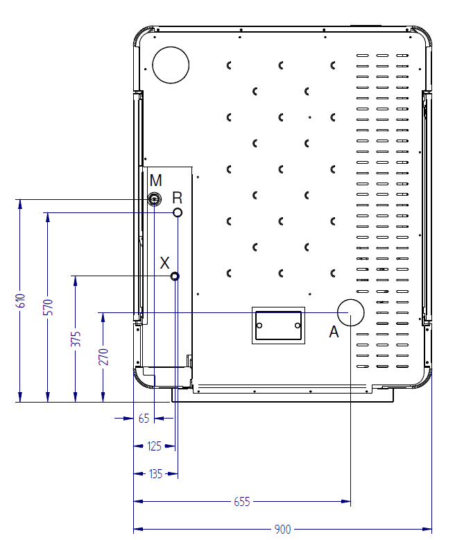 KLOVER pellet boiler stove DIVA SLIM model - Image 8