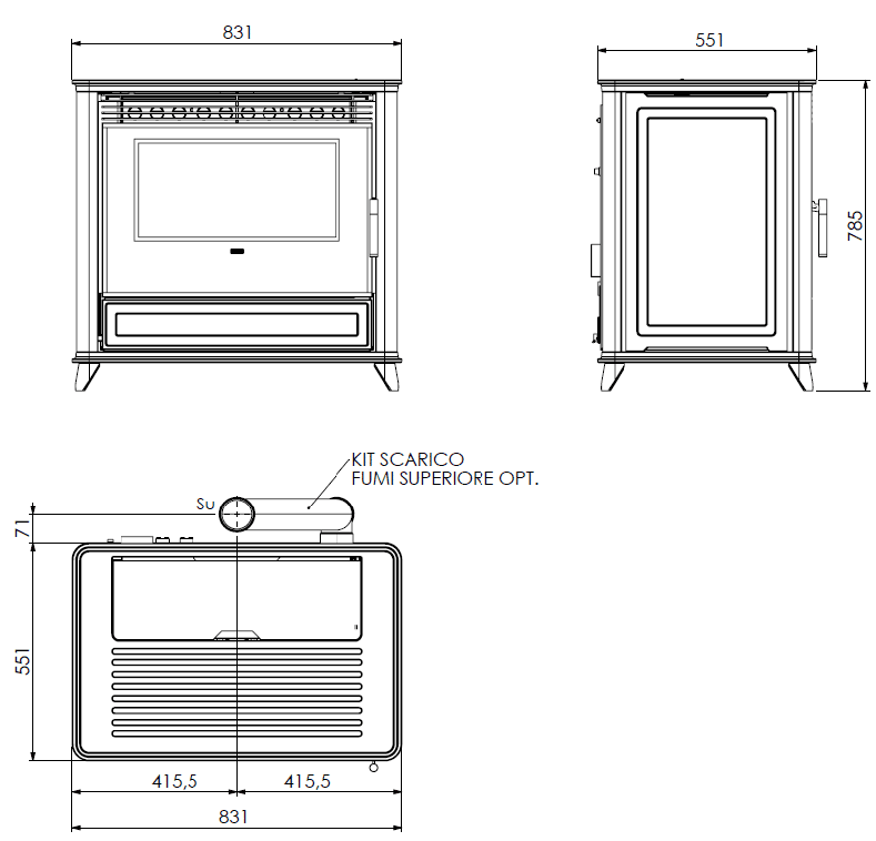 KLOVER pellet stove model LADY - Image 7