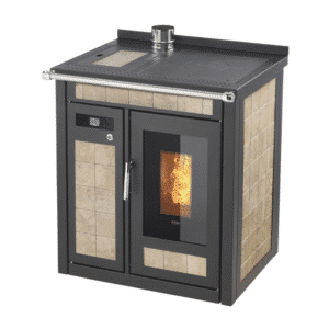 Termocucina a pellet KLOVER modello SMART 80 MAIOLICA