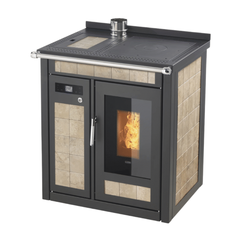 Termocucina a pellet KLOVER modello SMART 80 MAIOLICA