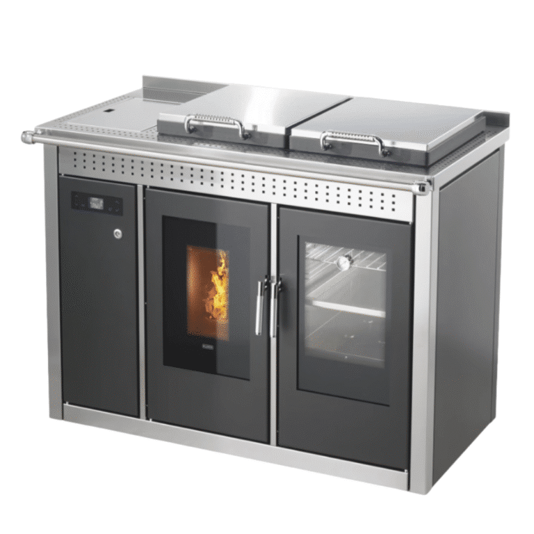 Termocucina a pellet KLOVER modello SMART 120 INOX