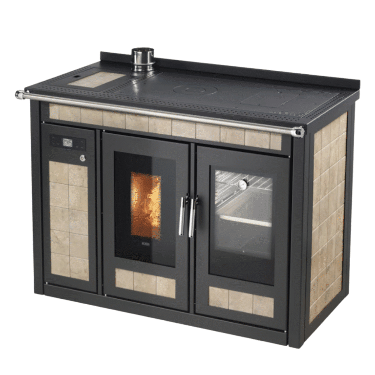 Termocucina a pellet KLOVER modello SMART 120 MAIOLICA