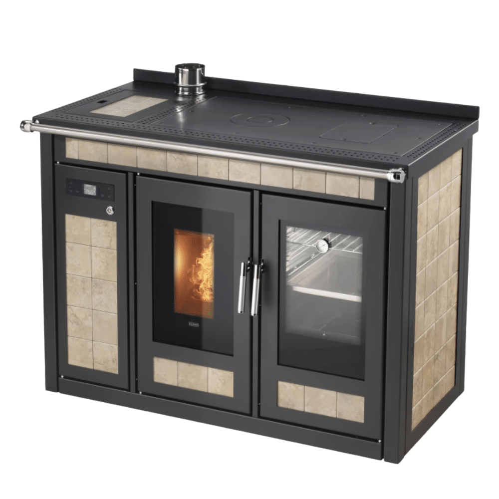 Termocucina a pellet KLOVER modello SMART 120 MAIOLICA