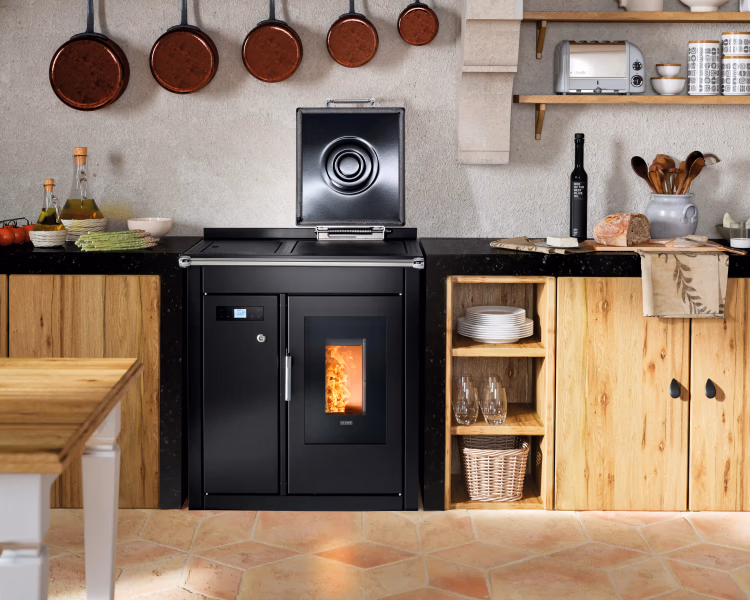 Termocucina a pellet KLOVER modello SMART 80 BT 25,7 kW - immagine 3
