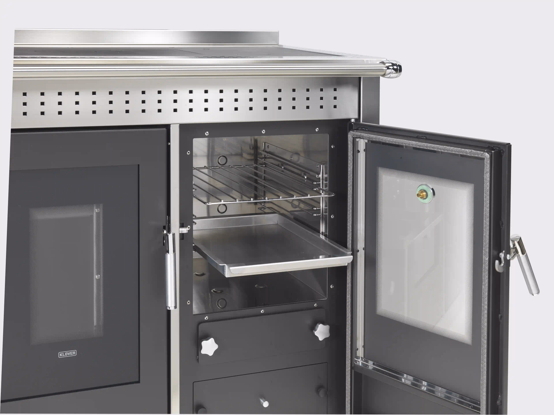 Termocucina a pellet KLOVER modello SMART 120 INOX 25,6 kW - immagine 3